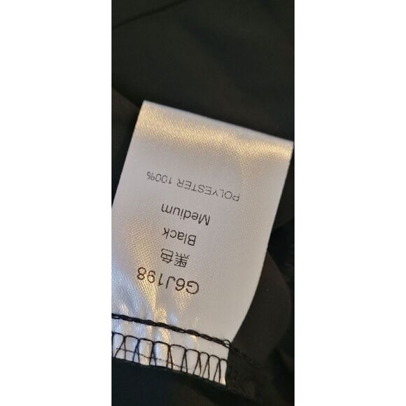 Bwogeeya Casual Black V-Neck Ruffle Hem Sleeveless Mini Dress Sz M - Picture 7 of 8